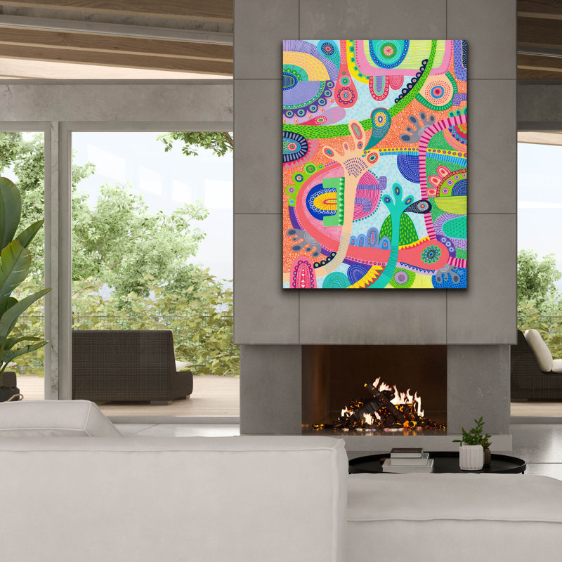 «Hands Up» par Hello Angel, art mural sur toile, H 54 po x l 40 po x P 1,5 po