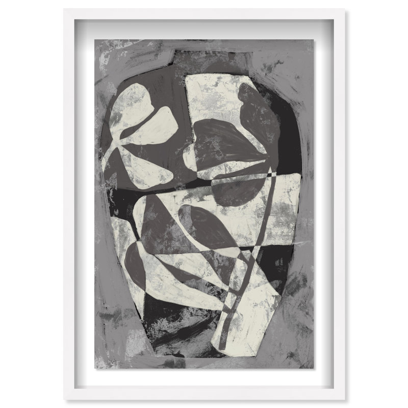 Minimalist Vase II Print by Oliver Gal, 31.5"H x 21.5"W, White Shadowbox