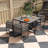 Rectangular 7 - Piece 4 - Person 110Cm L Outdoor Table Set