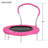 36" TRAMPOLINE WITH HANDLE(PI)METAL