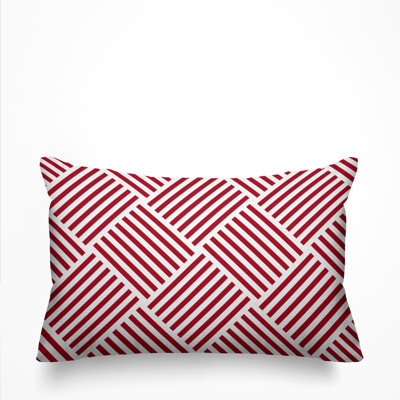 Langley Geometric Outdoor Reversible Throw Pillow