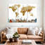 Carte du monde en bronze 3 pièces-92763716