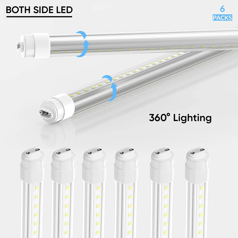 Ensemble de 6 lumières DEL T8