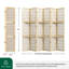 Paravent 6 panneaux de style japonais avec tablettes - couleur bois-129130203-129130204