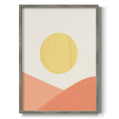 Simple Boho Sun II Framed Print - Solid Wood