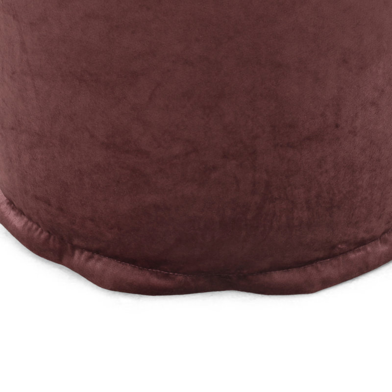 Shimon Cylinder Pouf,  Blush Pink, Pink