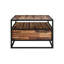 Table basse rectangulaire avec tablette