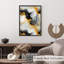 «Abstract Gold Brush Strokes I», reproduction d'art moderne sans cadre-1139075349