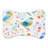 Feathered Bloom - 1 Piece Bone Shape Feeding Mat