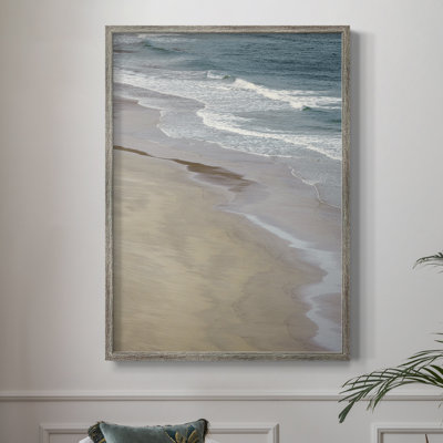 Low Tide Summer Framed Print - Solid Wood