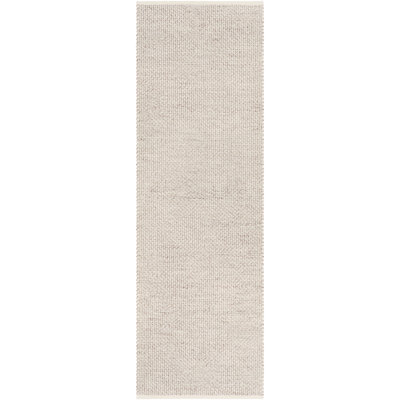 Tapis taupe tissé à plat à la main Dieterich