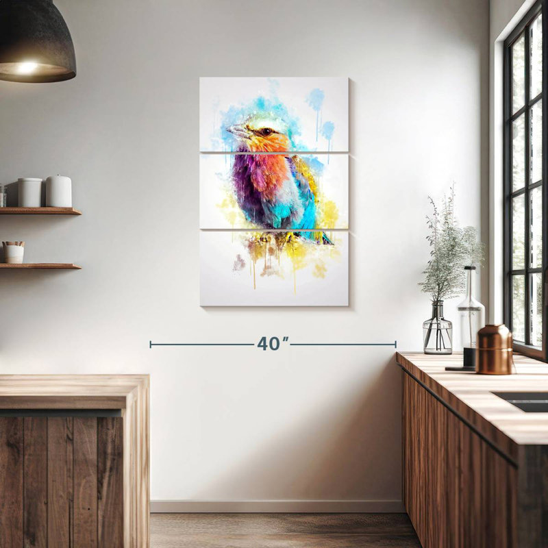 Brampt Lilac Breasted Roller, 38" H x 24" W