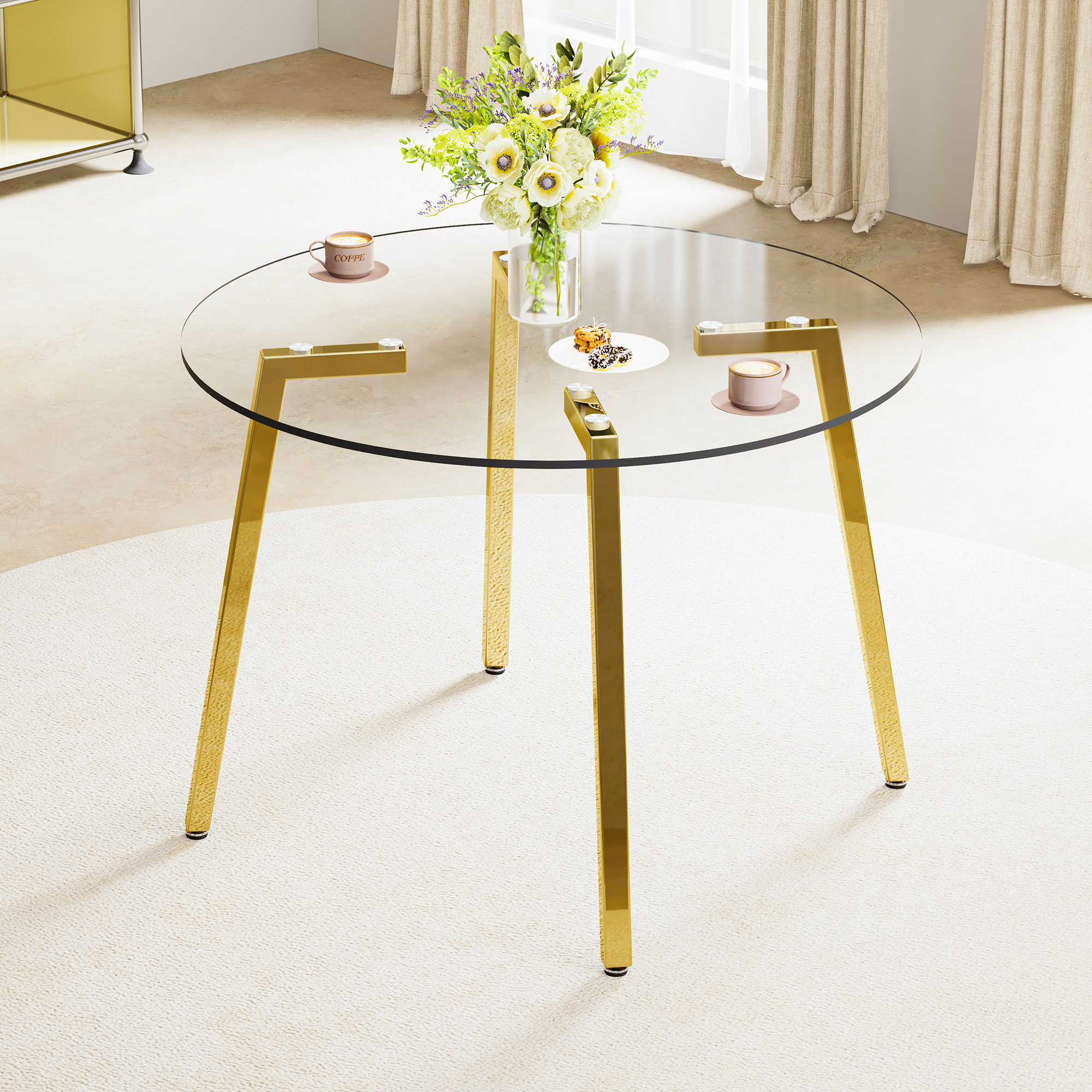 Mercer41 Heimoana Round 29.4'' Dining Table | Wayfair