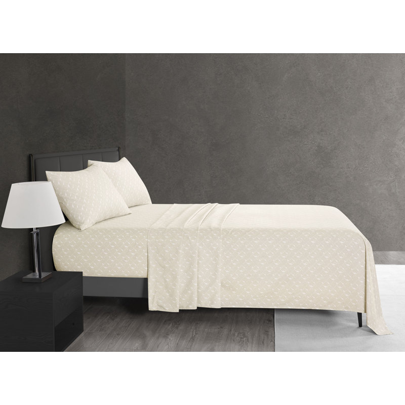 Benoite Neutral Queen 4pc Sheet Set, Queen