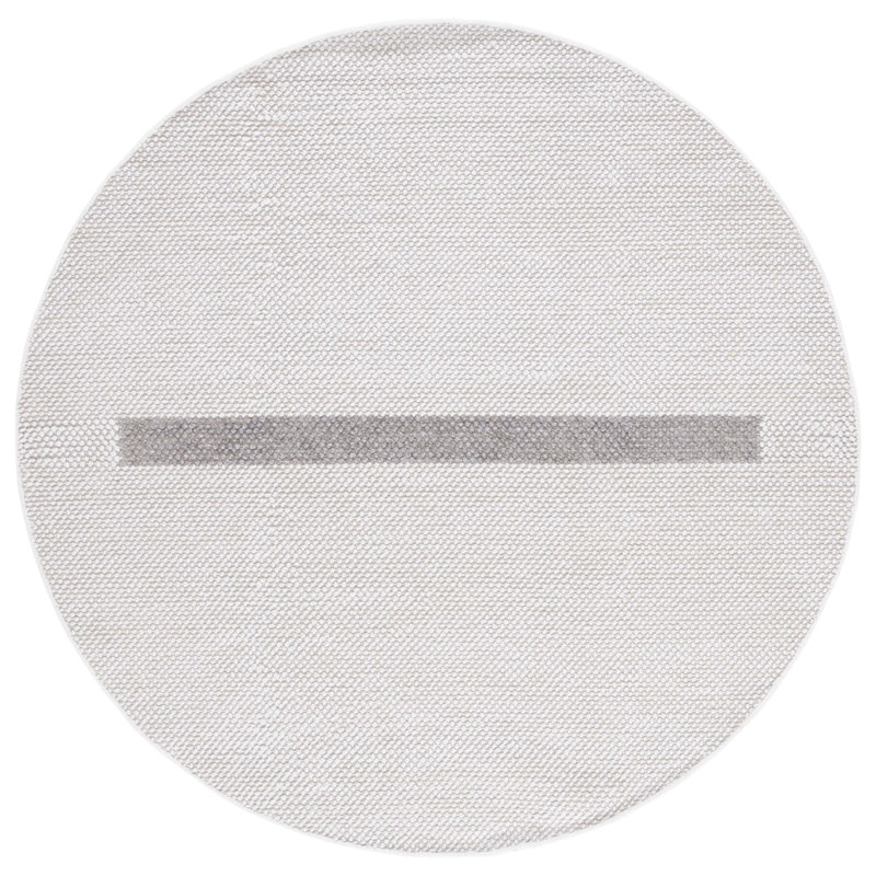 Maazin Flat Weave Wool Rug, Round 6'