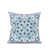 Bleu / cachemire blanc