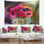 Tapisserie florale rouge-28491472