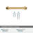 Factor 3 inch (76mm) Center-to-Center Champagne Bronze Cabinet Pull-50304248-109026942