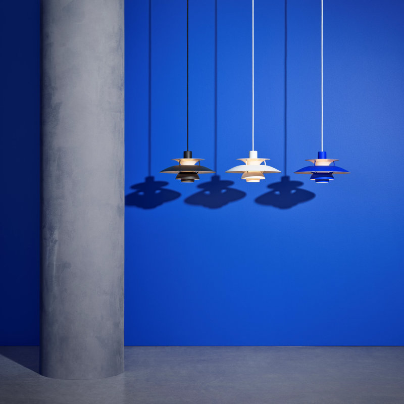 PH 5 1 - Light Pendant, Monochrome Black, 6.4" H x 11.8" W x 11.8" D