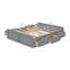 Structure de lit plateforme en bois grand format avec six tiroirs-6004117