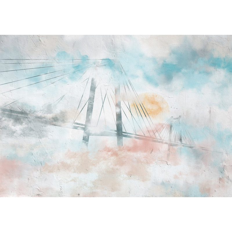 Murale abstraite pelez et collez - Bridge To Your Dreams, L 41 po x l 57 po