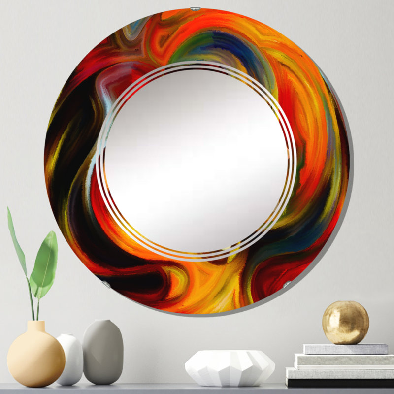 Circle Mirror, 24" x 24"
