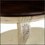 Table basse ovale en bois de 42 pouces pour le salon, table basse à 2 niveaux en bois massif avec rangement ouvert