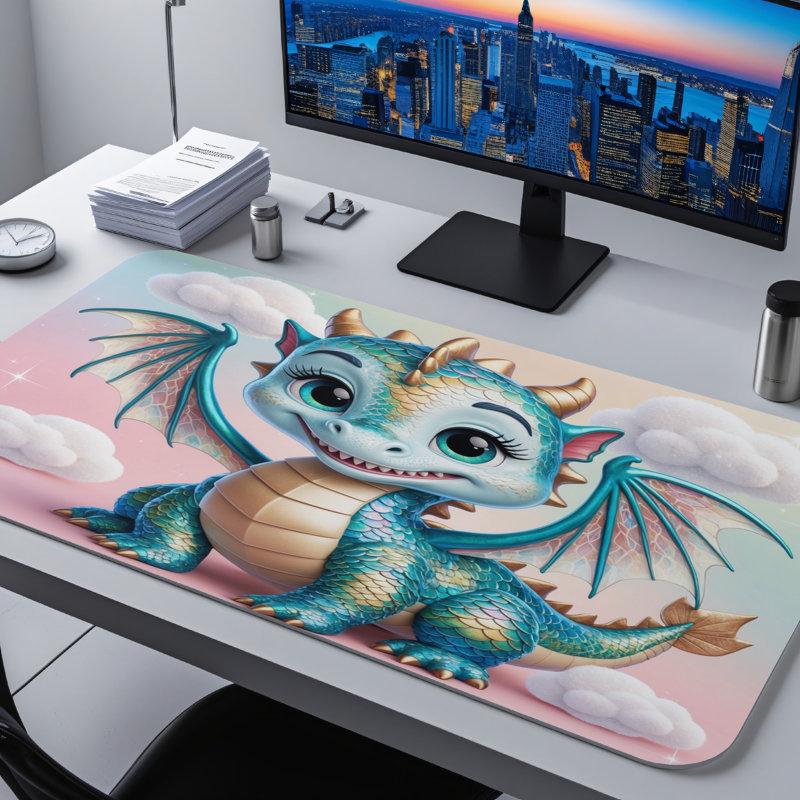 Polyester Desk Pad, 23.6x13.8
