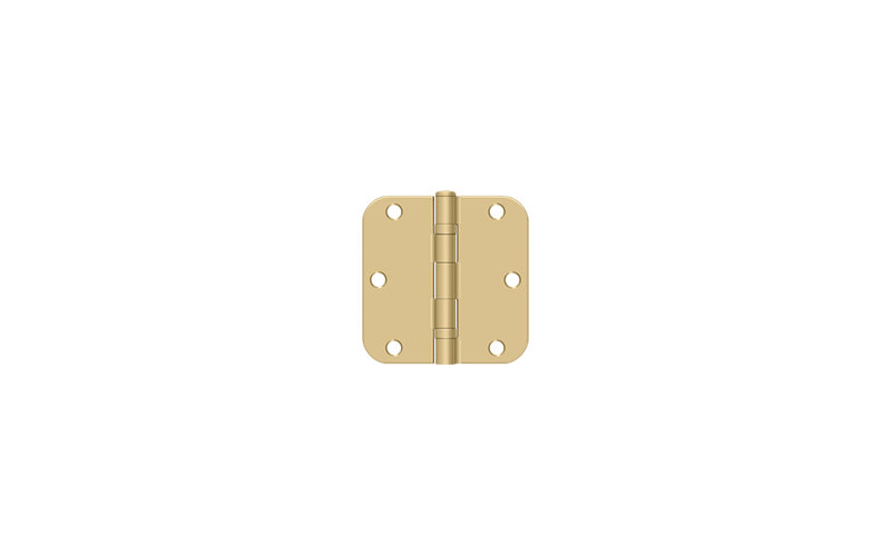 Steel Hinge, Brushed Brass
