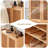 Modern Burlywood Solid Wood Shoe Storage