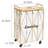 Collapsible Rolling Iron Wire Laundry Hamper-1067028361