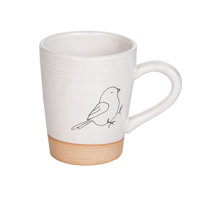 Tasse en céramique avec imprimé d'oiseaux colorés, parfaite pour les décorations printanières, idéale pour les verres et les cadeaux, idéale pour une utilisation à l'intérieur ou comme cadeaux d'hôtesse Tasse en dolomite multicolore pour les amoureux de la nature