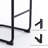Ambrine Low Back Tufted Velvet Upholstered Counter/Bar Stool with Steel Sled Frame-89351470-89351471