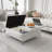 Versatile Storage Ottoman with Lift Top and Luxurious Seating, Ideal for Modern Living Spaces