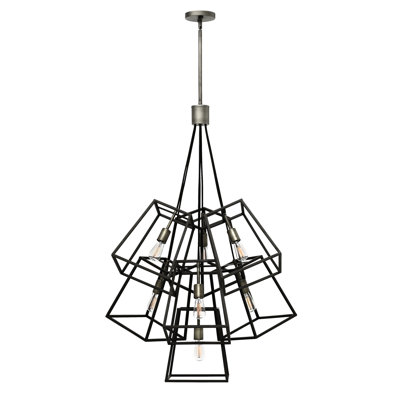 Fulton 7 - Light Unique/Statement Geometric Chandelier