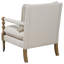 Chaise d'appoint en bois avec pieds tournés