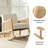 Adena Rocking Chair with Rattan Arms-1149806313