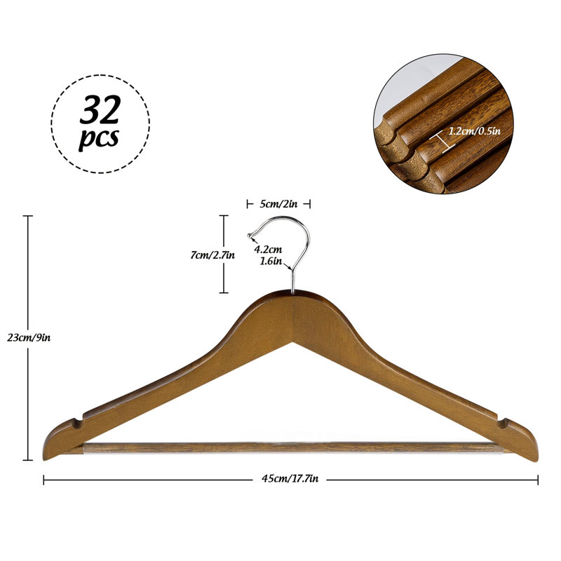 Giancola Wood Standard Hanger, Brown