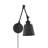 Lila 1-Light Adjustable Wall Sconce in Black-2106725102