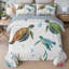 Ensemble de courtepointe à broder 3 pièces double / grand / très grand, couvre-lit réversible, toutes saisons, ensemble de literie à couverture matelassée rustique avec taies décoratives, édredon mince de style moderne, ensemble de courtepointe pour lit simple 2 pièces-118610005