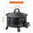 Prayas 22 inch Protable Propane Fire Pit, Gas Fire Pit with Lid-1373810022