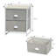 Table de chevet 2 tiroirs Schatz-859185628