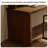 Modern Solid Wood Rectangular Desk with Shelf-403766732