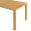 Table de conférence rectangulaire en bois massif de 178,8 cm (70,28 po) avec pieds ronds et épais, pouvant accueillir de 6 à 8 personnes.-776686216