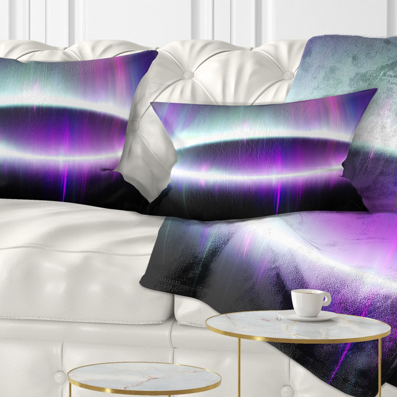 Beautiful Northern Lights - coussin imprimé abstrait, Mauve