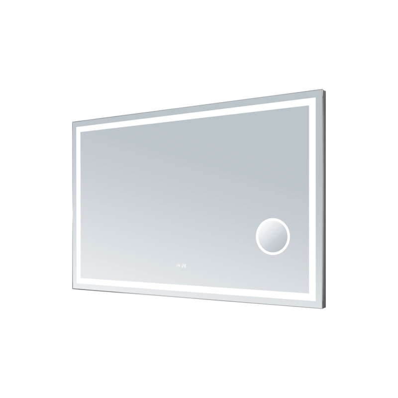 Flat LED Wall Mirror, 36" H x 56" W