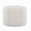 Repose-pieds en tissu blanc