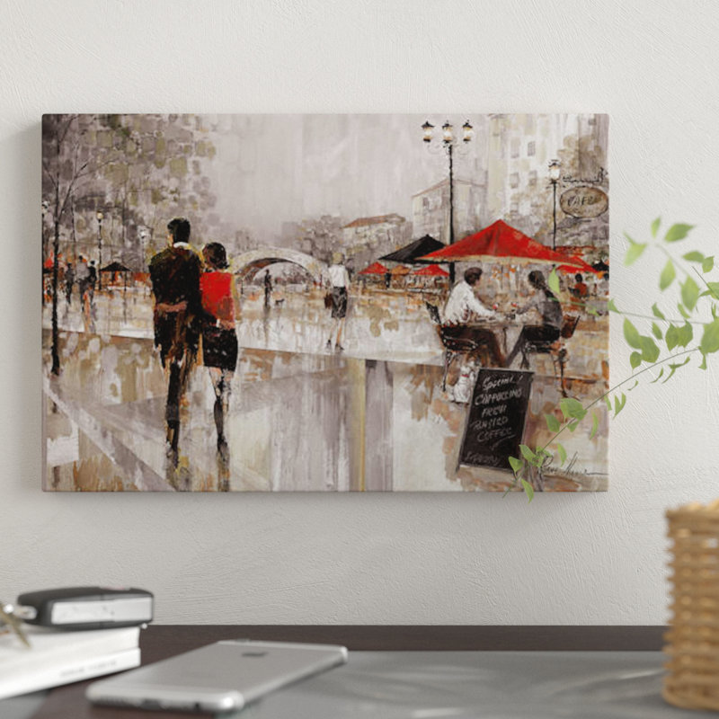 «Riverwalk Charm II» par Ruane Manning, impression sur toile tendue, H 8 po x l 12 po x P 0,75 po, Toile tendue