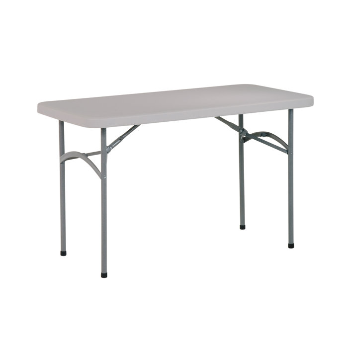 Office Star 48'' Plastic Rectangular Portable Folding Table & Reviews ...
