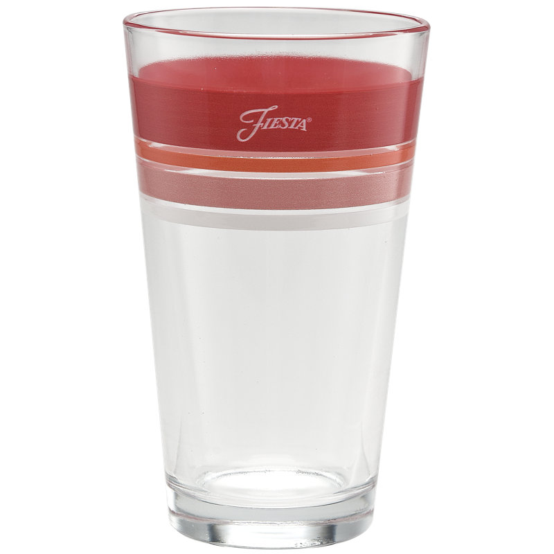 Fiesta Sunset Horizon Edgeline Glass , 16-Ounce Tapered Cooler Glass